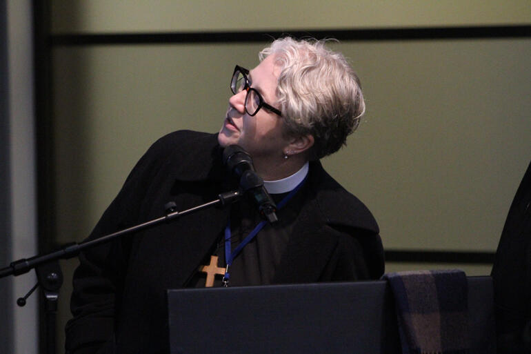 Rev Dr Clare Barrie moves the Bill on simplifying Hoani Tapu - St John's College governance to help the College thrive.