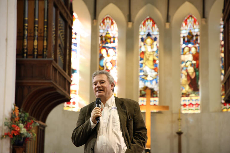 Rev Dr Sam Wells shares the Christian theology and practice of 'Being with' during a day-long seminar at St Matthew's Church, Dunedin.